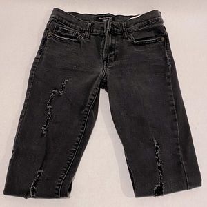 Banana Republic Black Ripped Skinny Jeans - 25/0